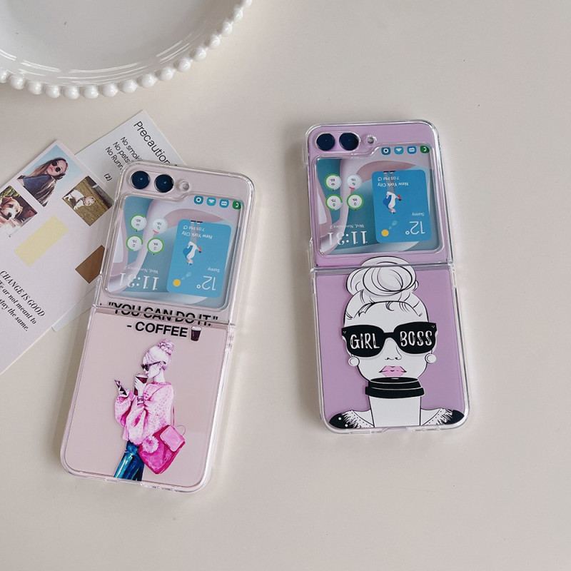 Etui Do Samsung Galaxy Z Flip 5 Przezroczysta Kawa