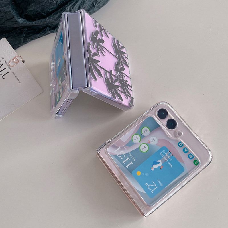 Etui Do Samsung Galaxy Z Flip 5 Przezroczyste Palmy