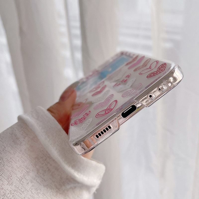 Etui Do Samsung Galaxy Z Flip 5 Przezroczyste Serca