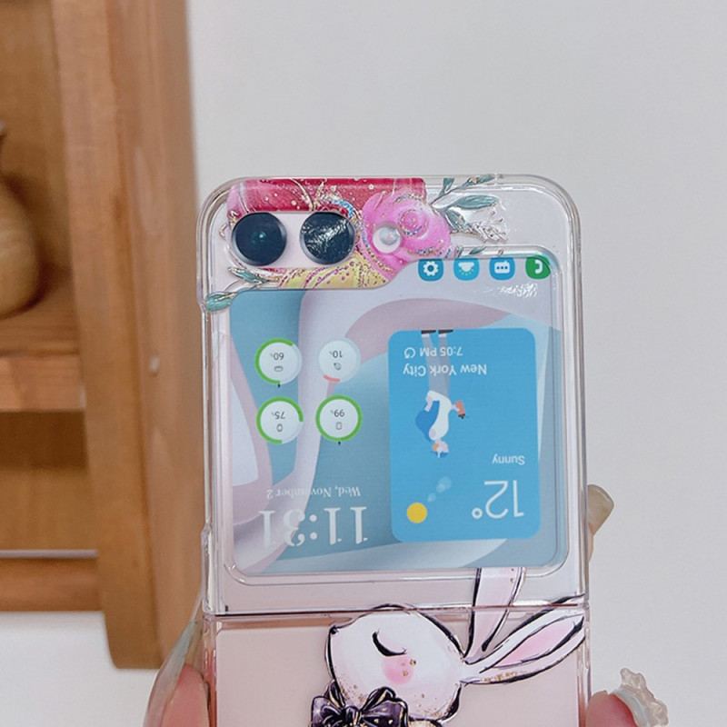 Etui Do Samsung Galaxy Z Flip 5 Przezroczysty Królik