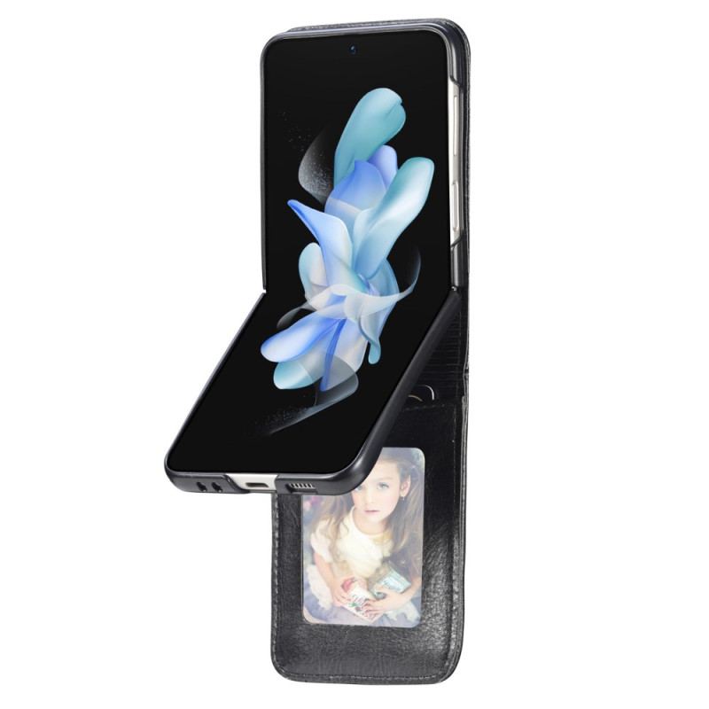 Etui Do Samsung Galaxy Z Flip 5 Skórzane Etui Na Karty