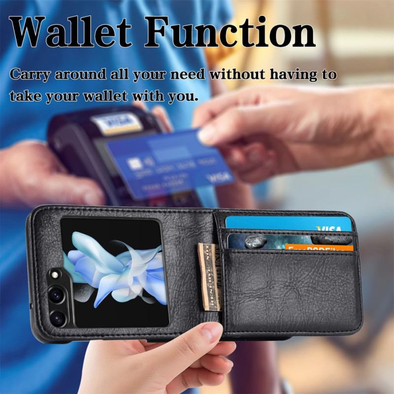 Etui Do Samsung Galaxy Z Flip 5 Skórzane Etui Na Karty