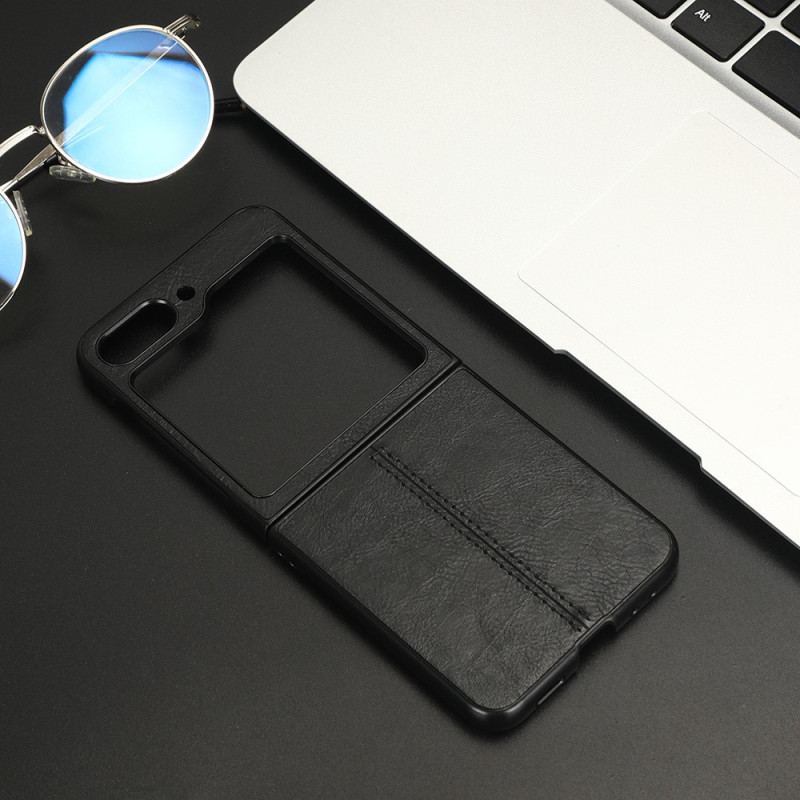Etui Do Samsung Galaxy Z Flip 5 Sztywna Skóra