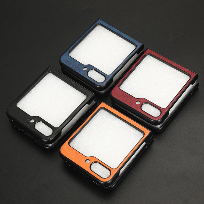 Etui Do Samsung Galaxy Z Flip 5 Sztywna Skóra