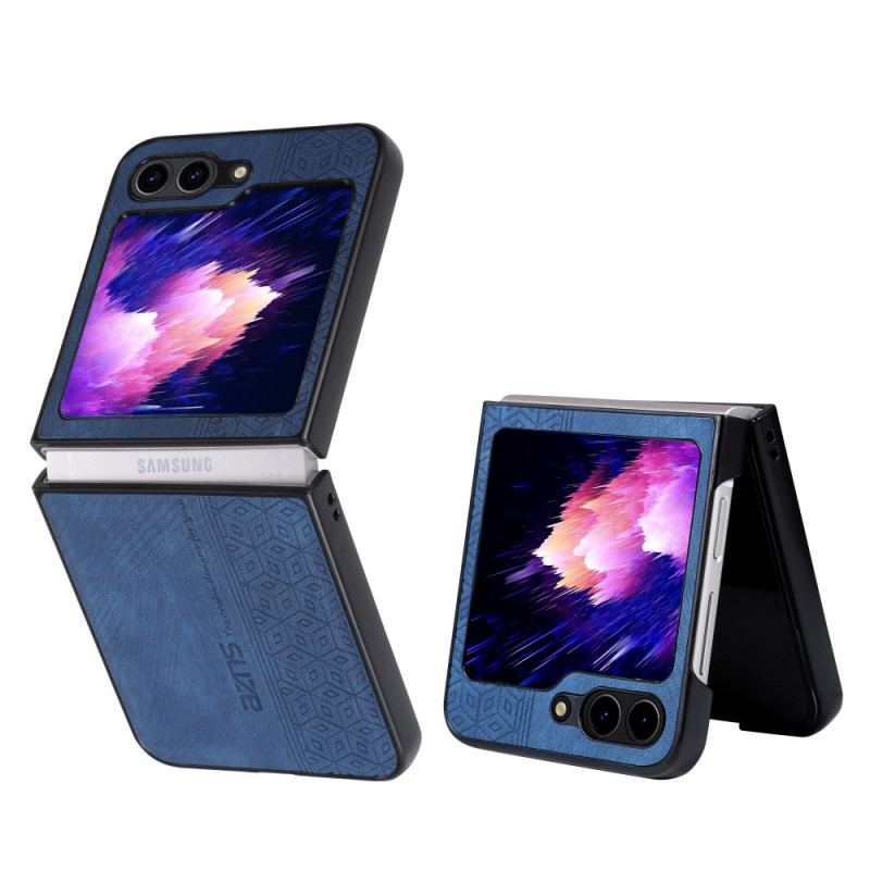 Etui Do Samsung Galaxy Z Flip 5 Tekstura Skóry Azns
