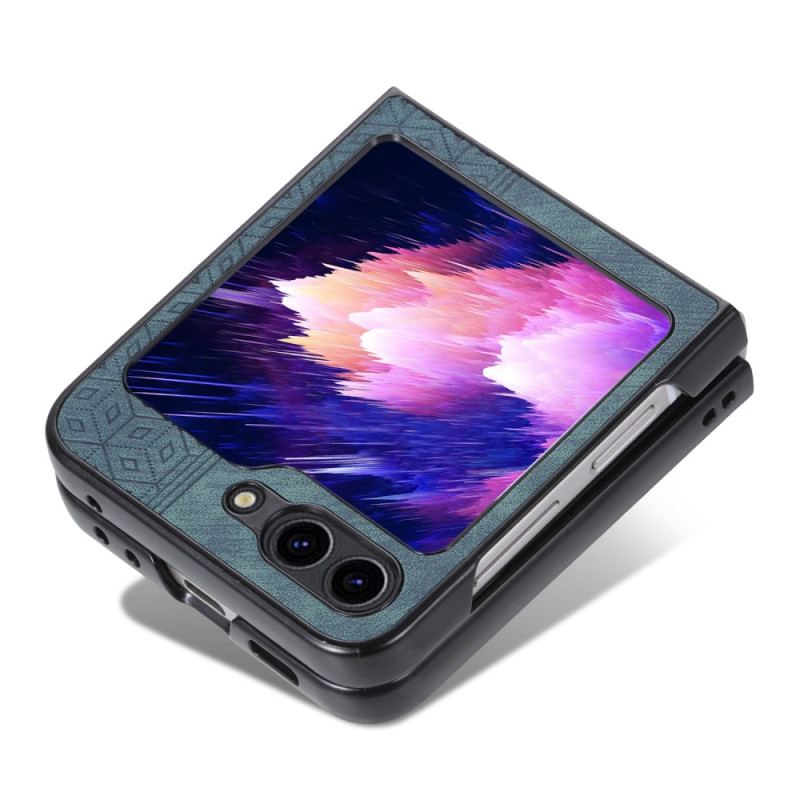 Etui Do Samsung Galaxy Z Flip 5 Tekstura Skóry Azns
