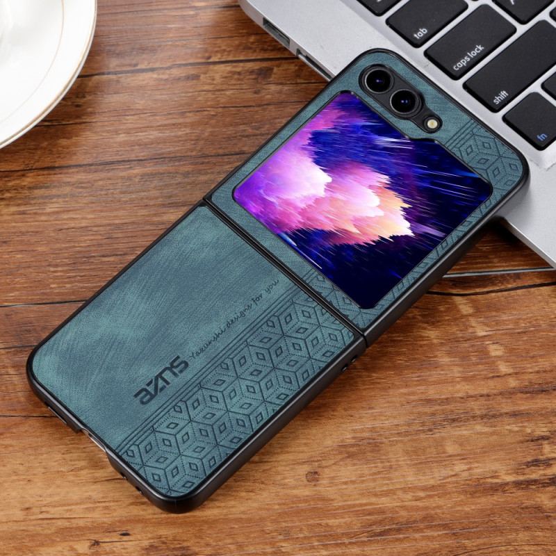 Etui Do Samsung Galaxy Z Flip 5 Tekstura Skóry Azns