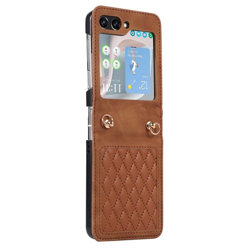 Etui Do Samsung Galaxy Z Flip 5 Wyściełany Pasek Na Ramię