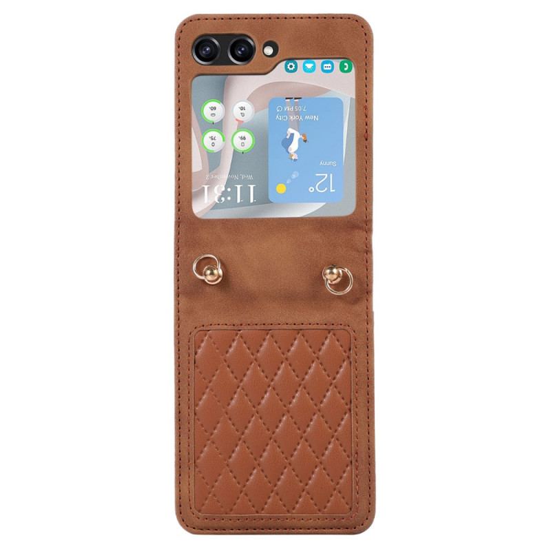 Etui Do Samsung Galaxy Z Flip 5 Wyściełany Pasek Na Ramię