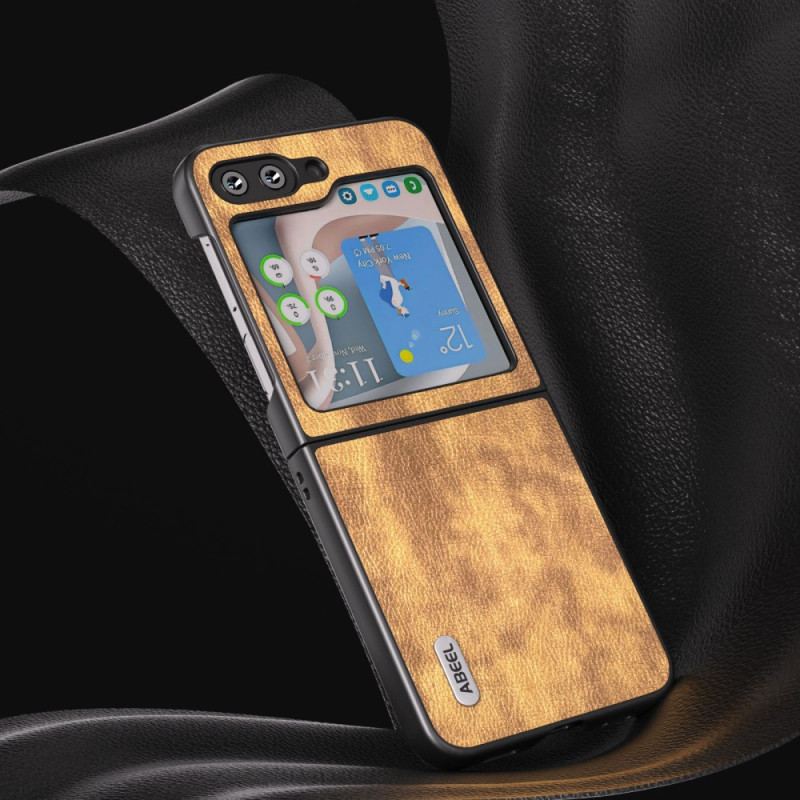 Etui Samsung Galaxy Z Flip 5 Efekt Skóry W Stylu Vintage Abeel Etui Ochronne