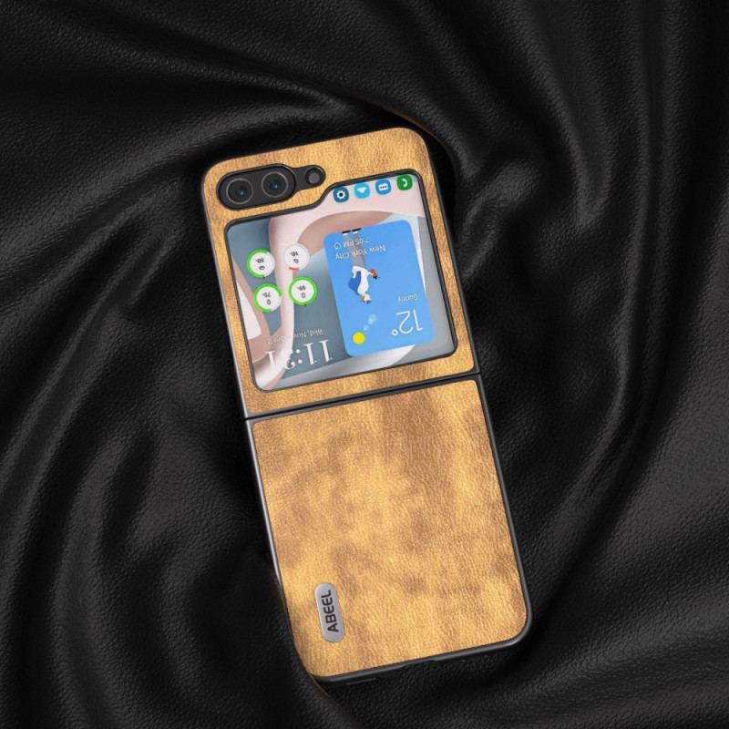 Etui Samsung Galaxy Z Flip 5 Efekt Skóry W Stylu Vintage Abeel Etui Ochronne