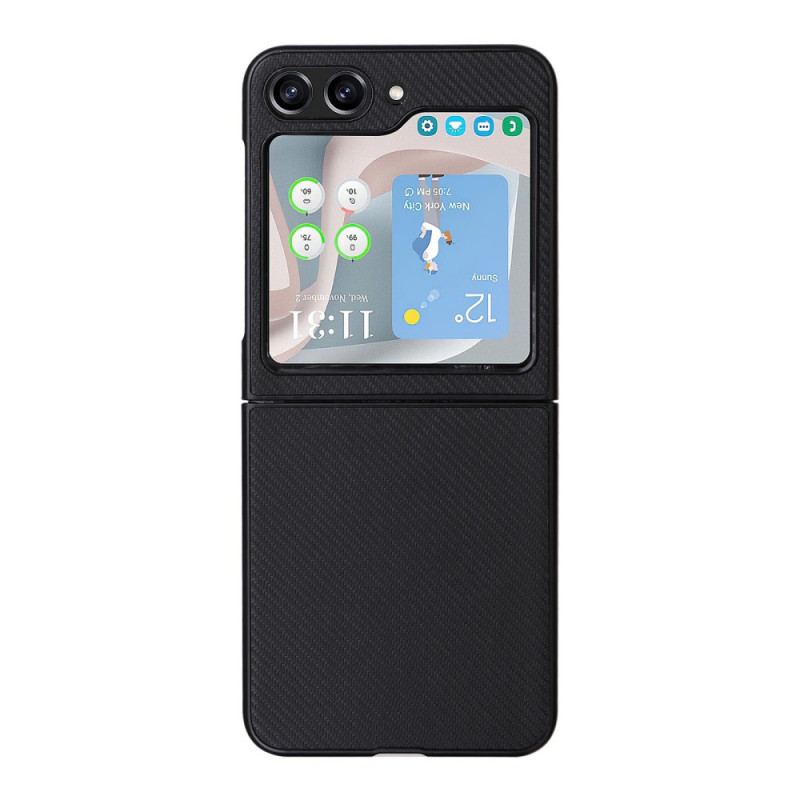 Etui Samsung Galaxy Z Flip 5 Klasyczne Włókno Węglowe Etui Ochronne