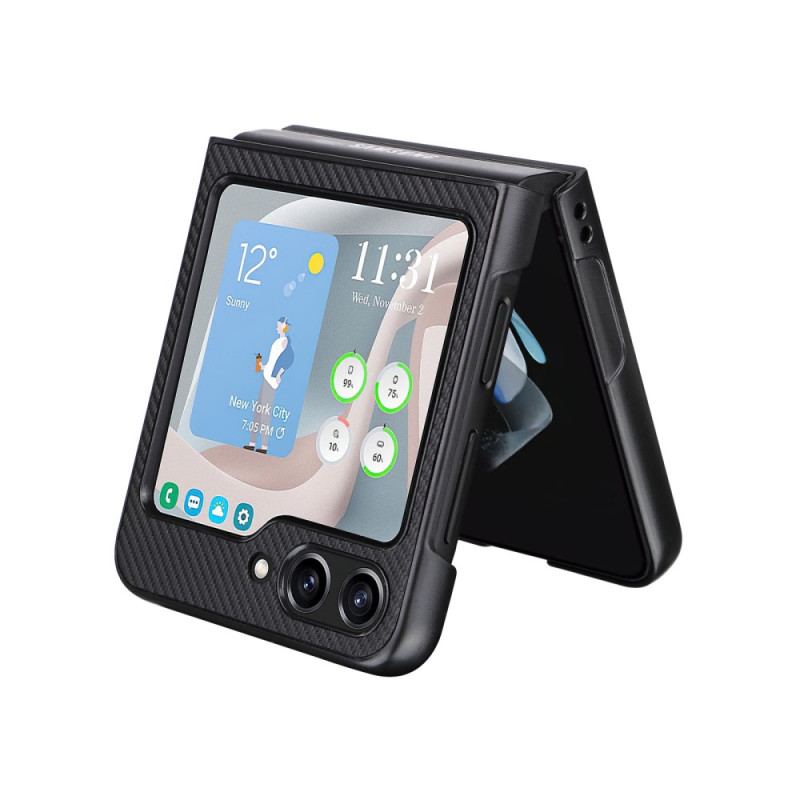 Etui Samsung Galaxy Z Flip 5 Klasyczne Włókno Węglowe Etui Ochronne