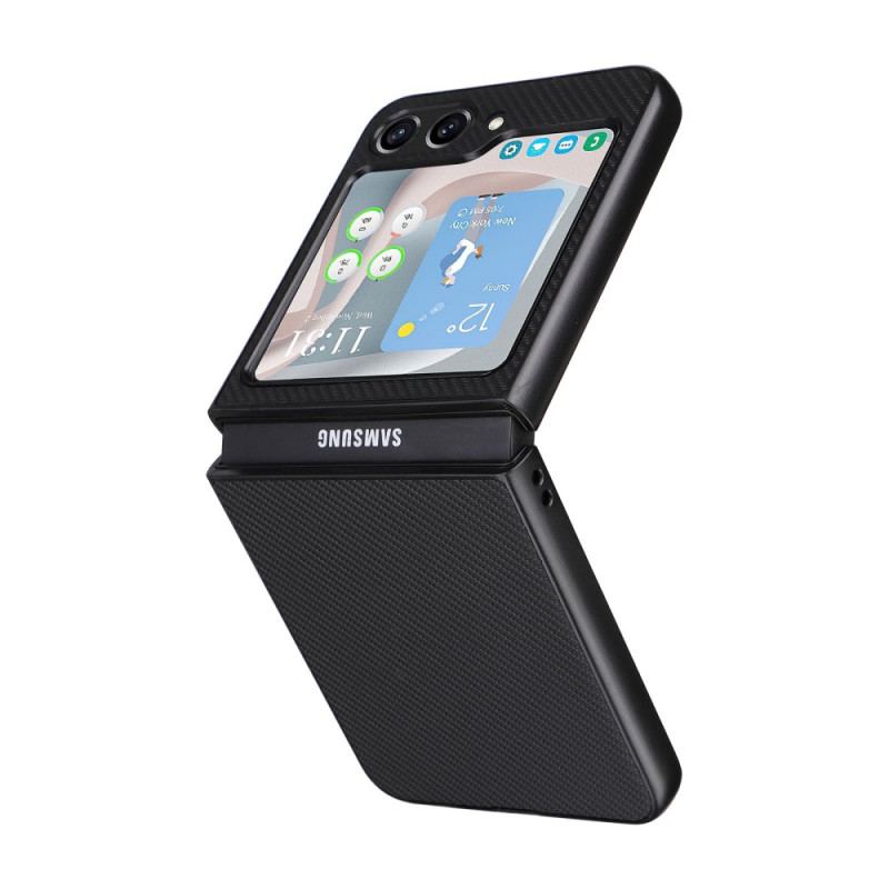 Etui Samsung Galaxy Z Flip 5 Klasyczne Włókno Węglowe Etui Ochronne