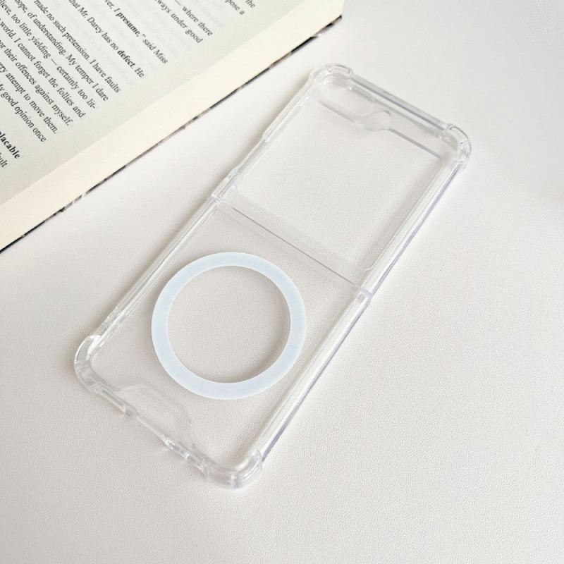 Etui Samsung Galaxy Z Flip 5 Kompatybilny Z Przezroczystym Magsafe