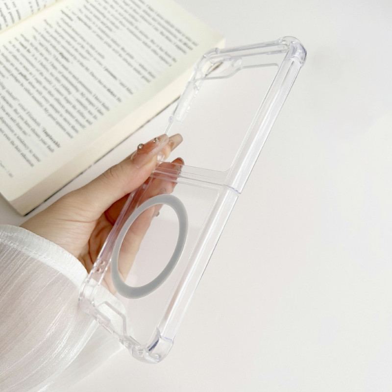 Etui Samsung Galaxy Z Flip 5 Kompatybilny Z Przezroczystym Magsafe