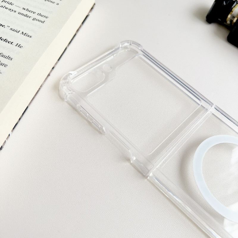 Etui Samsung Galaxy Z Flip 5 Kompatybilny Z Przezroczystym Magsafe