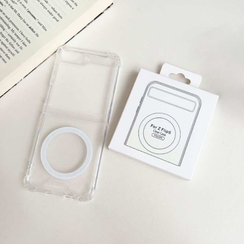 Etui Samsung Galaxy Z Flip 5 Kompatybilny Z Przezroczystym Magsafe