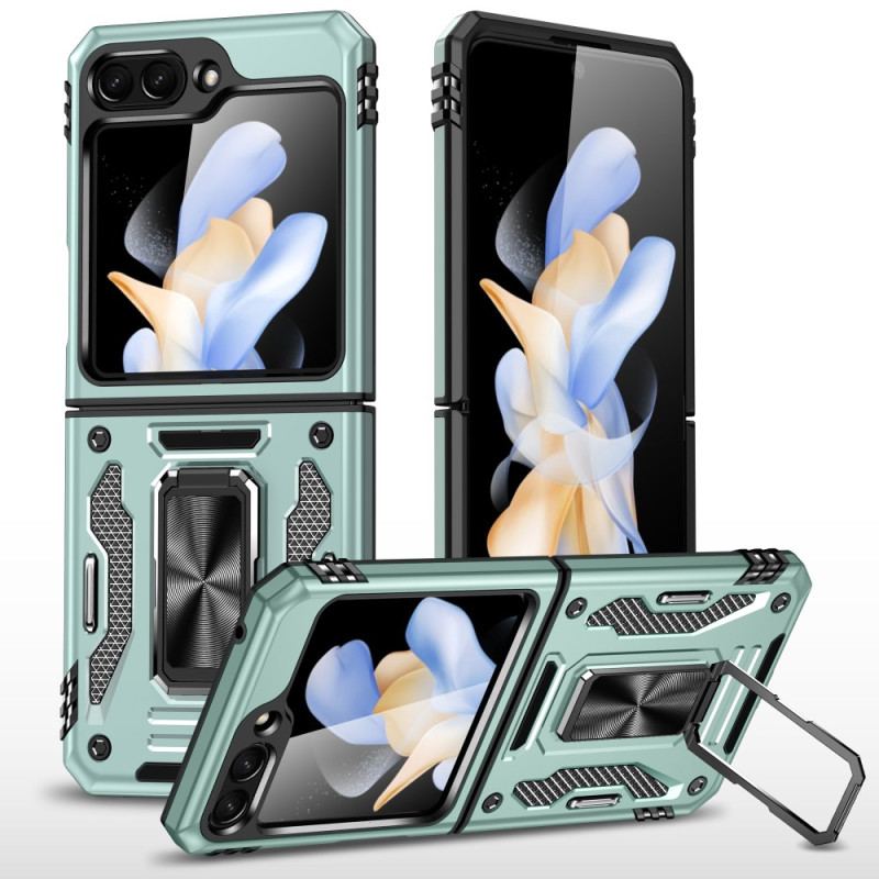 Etui Samsung Galaxy Z Flip 5 Konstrukcja Z Uchwytem Pierścieniowym Etui Ochronne