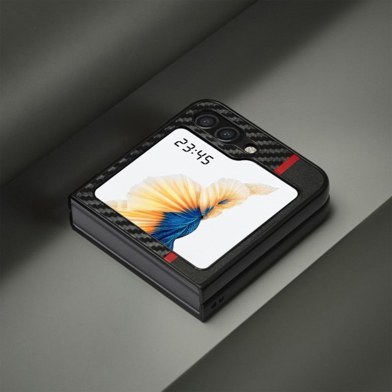 Etui Samsung Galaxy Z Flip 5 Linia Z Włókna Węglowego