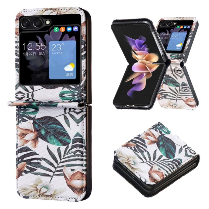 Etui Samsung Galaxy Z Flip 5 Liście Etui Ochronne