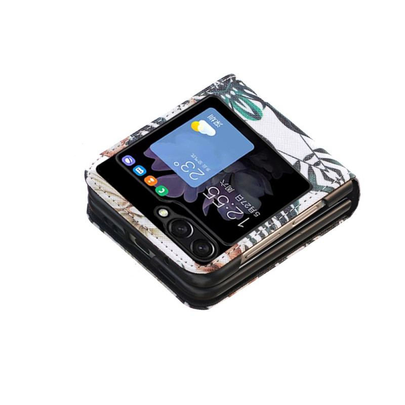 Etui Samsung Galaxy Z Flip 5 Liście Etui Ochronne