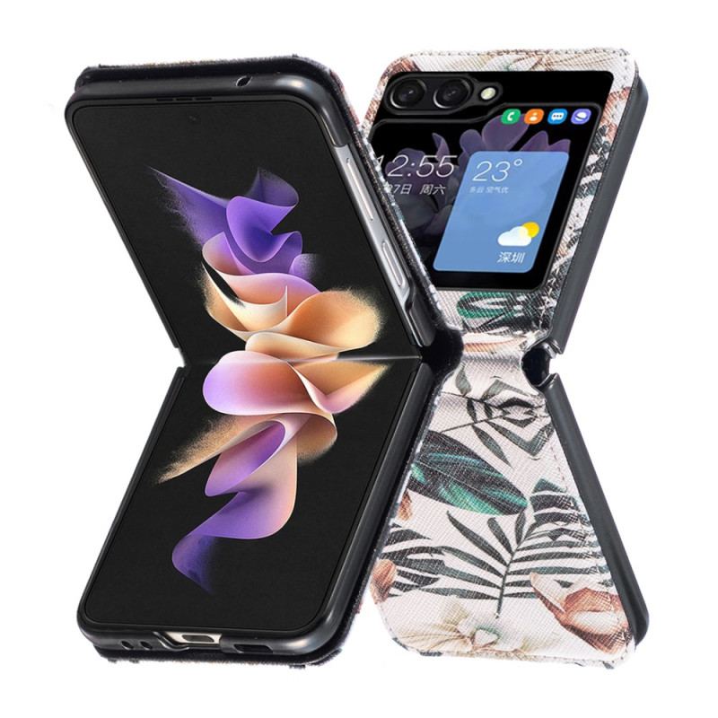Etui Samsung Galaxy Z Flip 5 Liście Etui Ochronne
