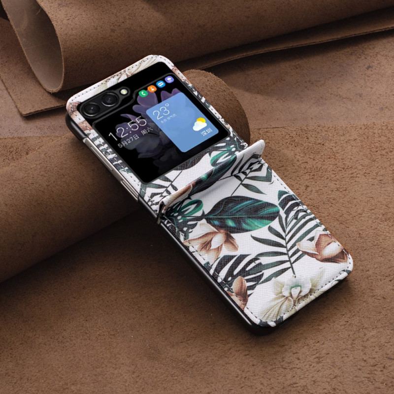 Etui Samsung Galaxy Z Flip 5 Liście Etui Ochronne