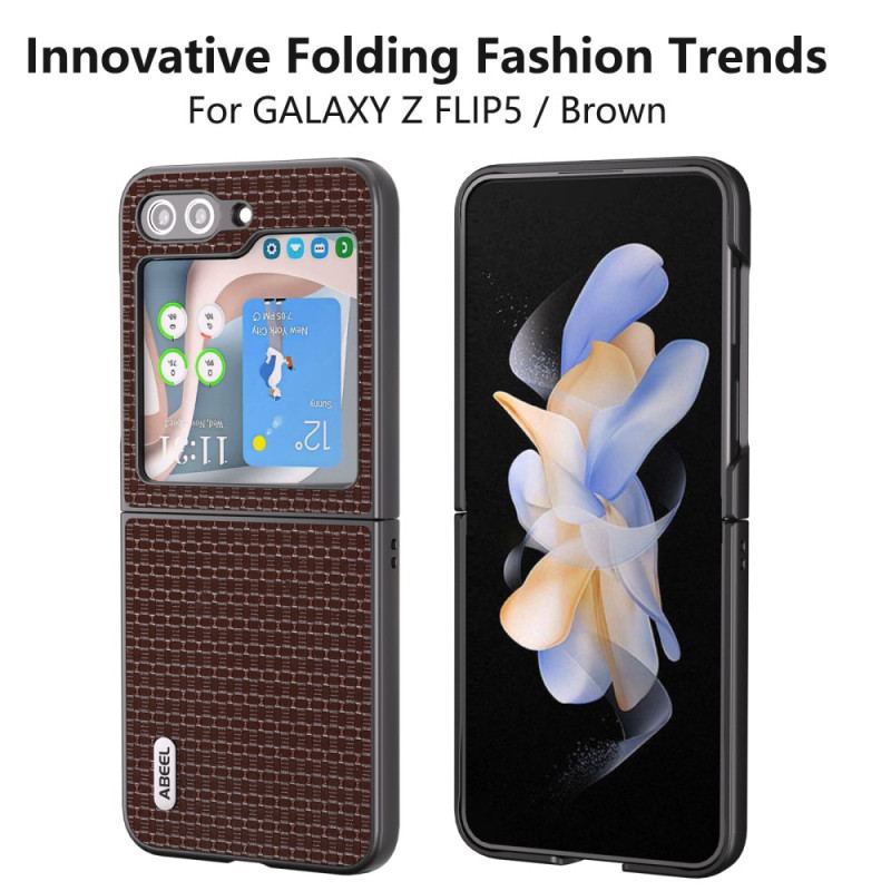 Etui Samsung Galaxy Z Flip 5 Oryginalna Skóra Abeel