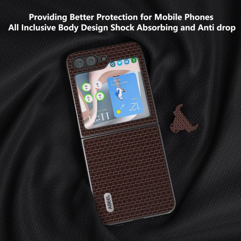 Etui Samsung Galaxy Z Flip 5 Oryginalna Skóra Abeel
