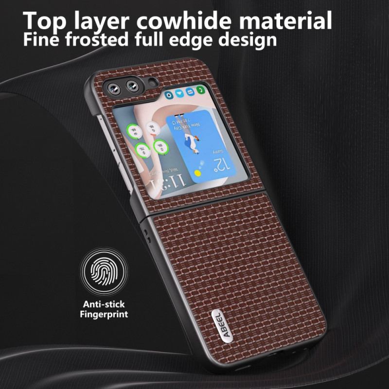 Etui Samsung Galaxy Z Flip 5 Oryginalna Skóra Abeel