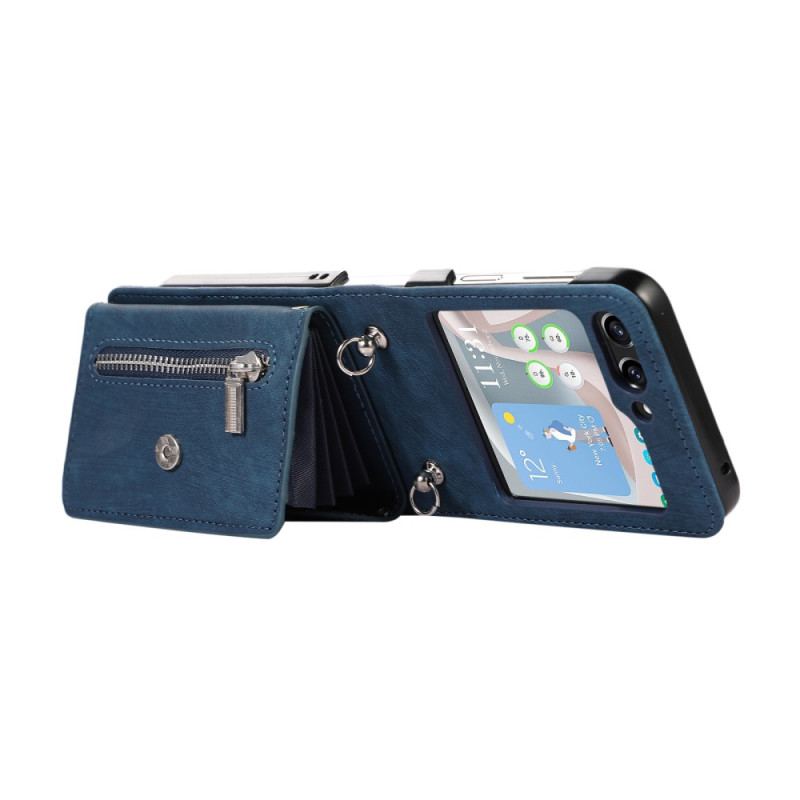 Etui Samsung Galaxy Z Flip 5 Portfel Z Paskiem Na Ramię Etui Ochronne