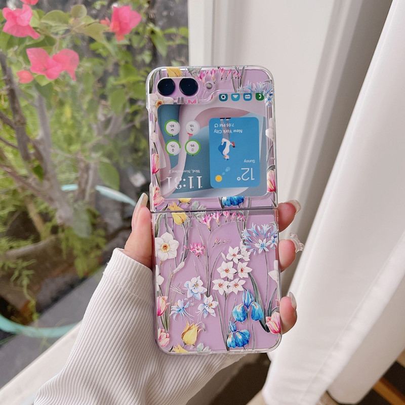 Etui Samsung Galaxy Z Flip 5 Przezroczyste Fleuretki