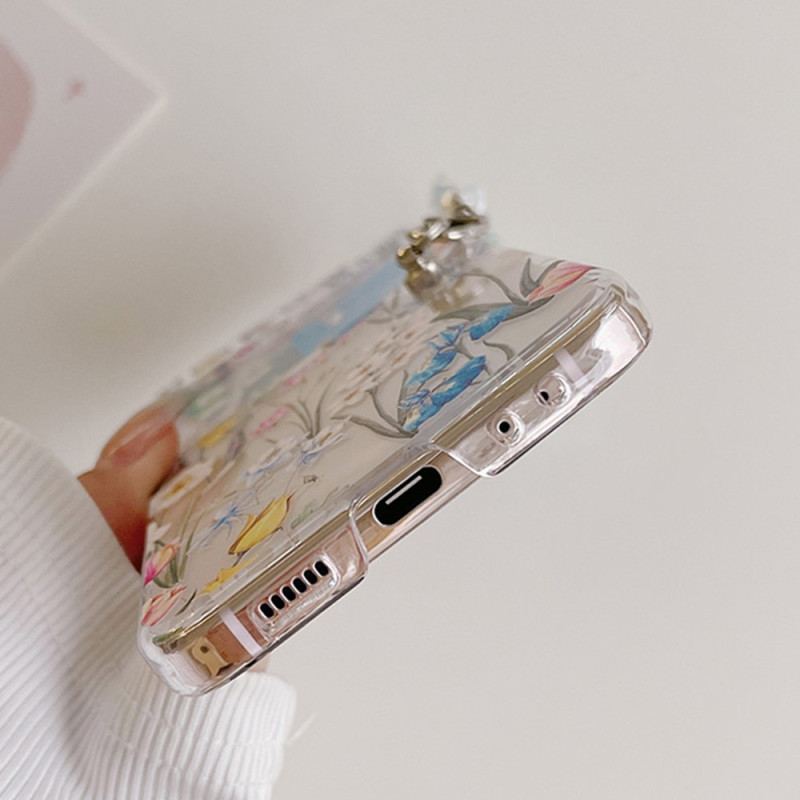 Etui Samsung Galaxy Z Flip 5 Przezroczyste Fleuretki
