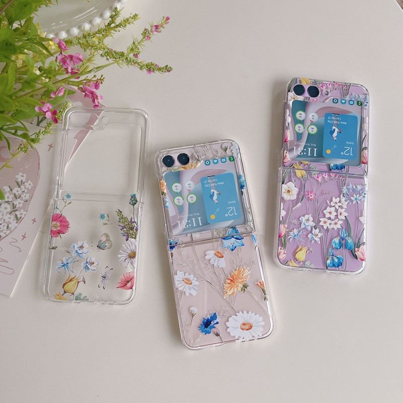 Etui Samsung Galaxy Z Flip 5 Przezroczyste Fleuretki