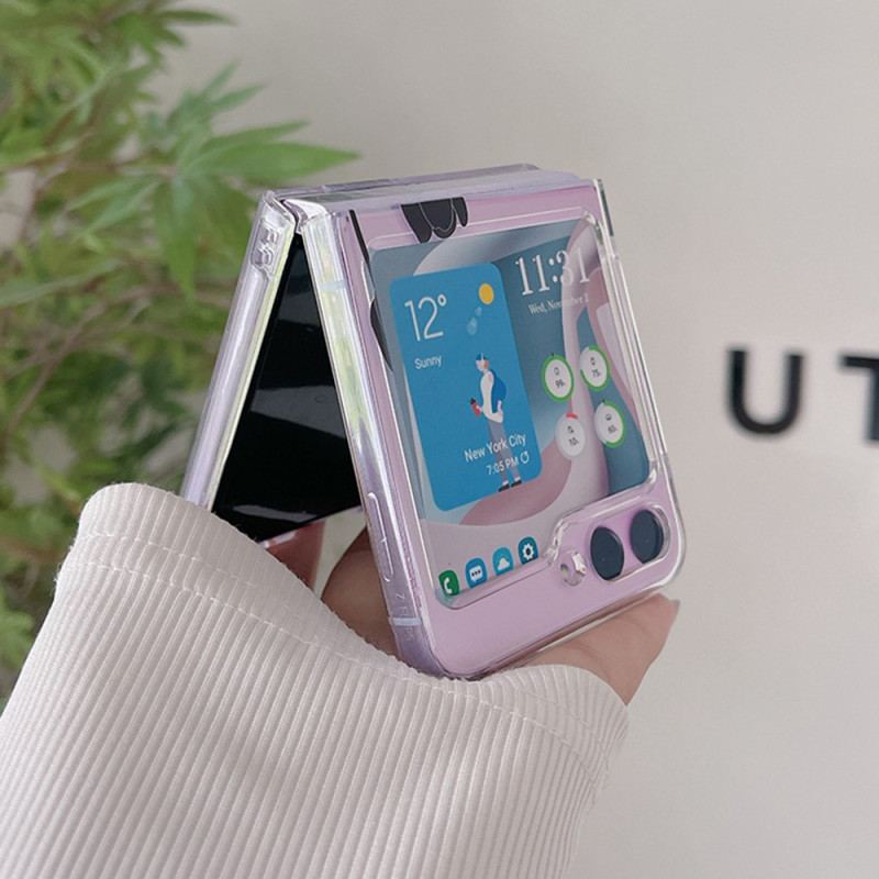 Etui Samsung Galaxy Z Flip 5 Przezroczyste Tulipany