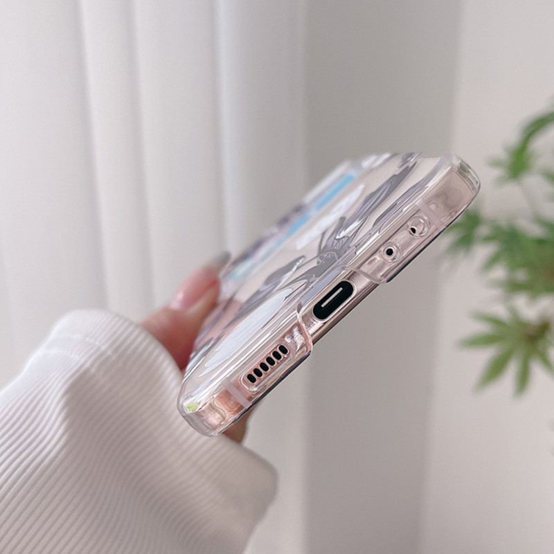 Etui Samsung Galaxy Z Flip 5 Przezroczyste Tulipany