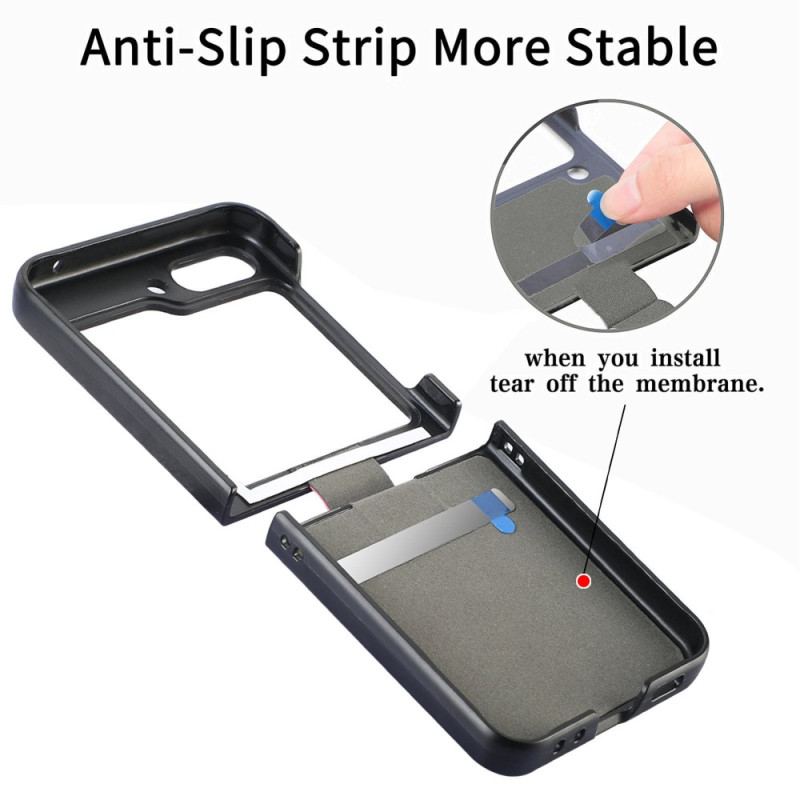 Etui Samsung Galaxy Z Flip 5 Styl Skórzany Z Pierścieniem