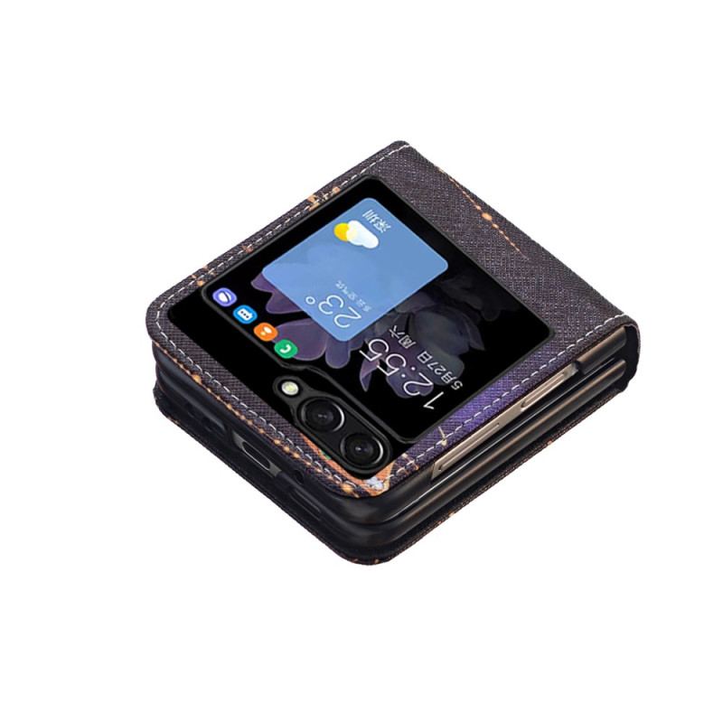 Etui Samsung Galaxy Z Flip 5 Złote Motyle