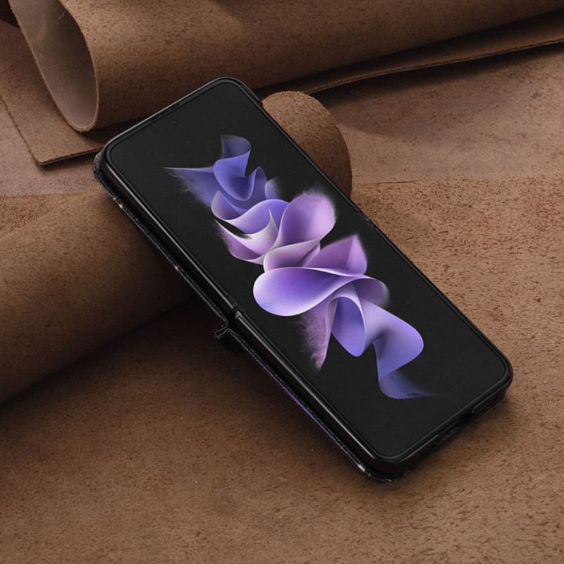 Etui Samsung Galaxy Z Flip 5 Złote Motyle