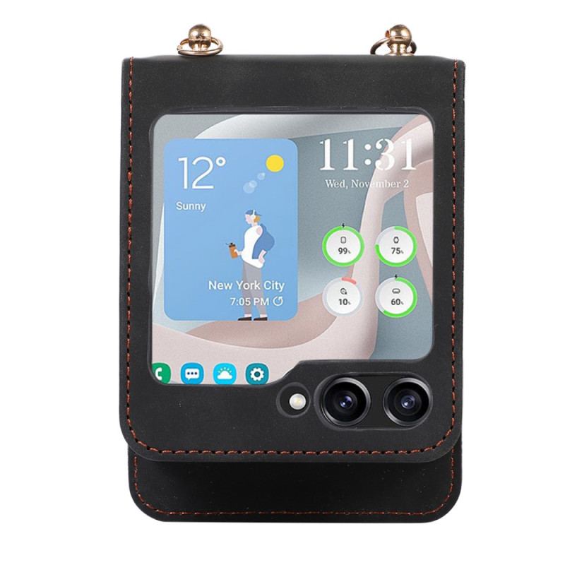 Futerały Samsung Galaxy Z Flip 5 Etui Na Telefon Portfel I Pasek Na Ramię