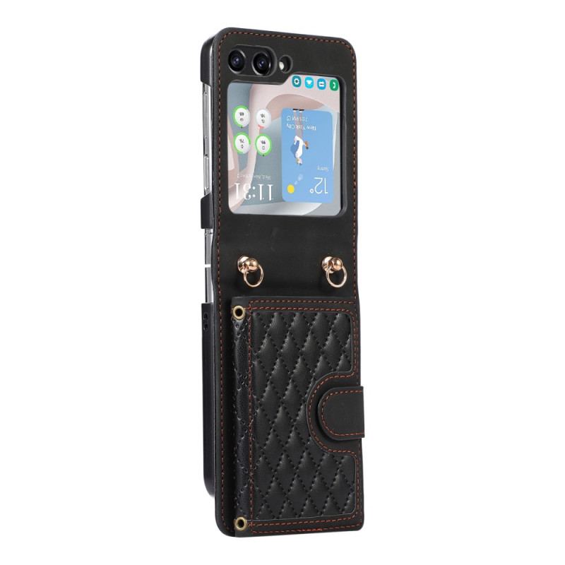 Futerały Samsung Galaxy Z Flip 5 Etui Na Telefon Portfel I Pasek Na Ramię