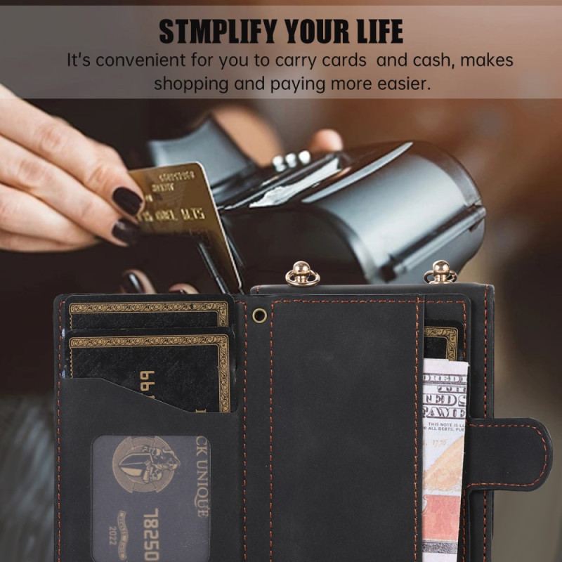Futerały Samsung Galaxy Z Flip 5 Etui Na Telefon Portfel I Pasek Na Ramię