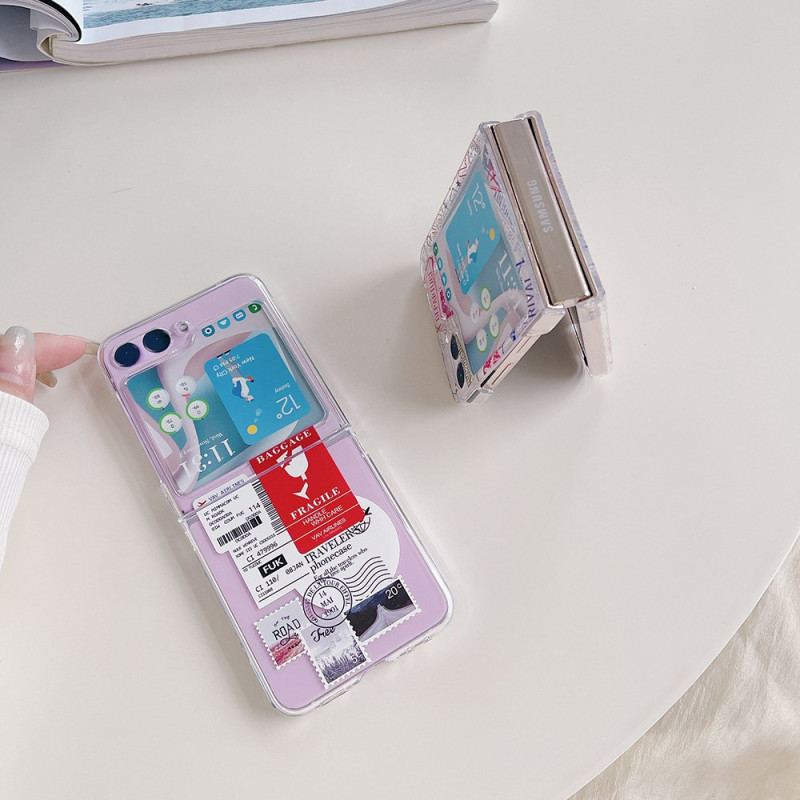 Futerały Samsung Galaxy Z Flip 5 Etui Na Telefon Przejrzysta Podróż