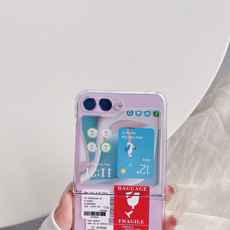 Futerały Samsung Galaxy Z Flip 5 Etui Na Telefon Przejrzysta Podróż