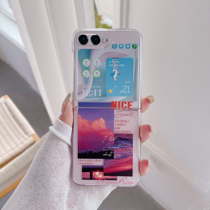 Futerały Samsung Galaxy Z Flip 5 Etui Na Telefon Przezroczyste Miejsce Docelowe
