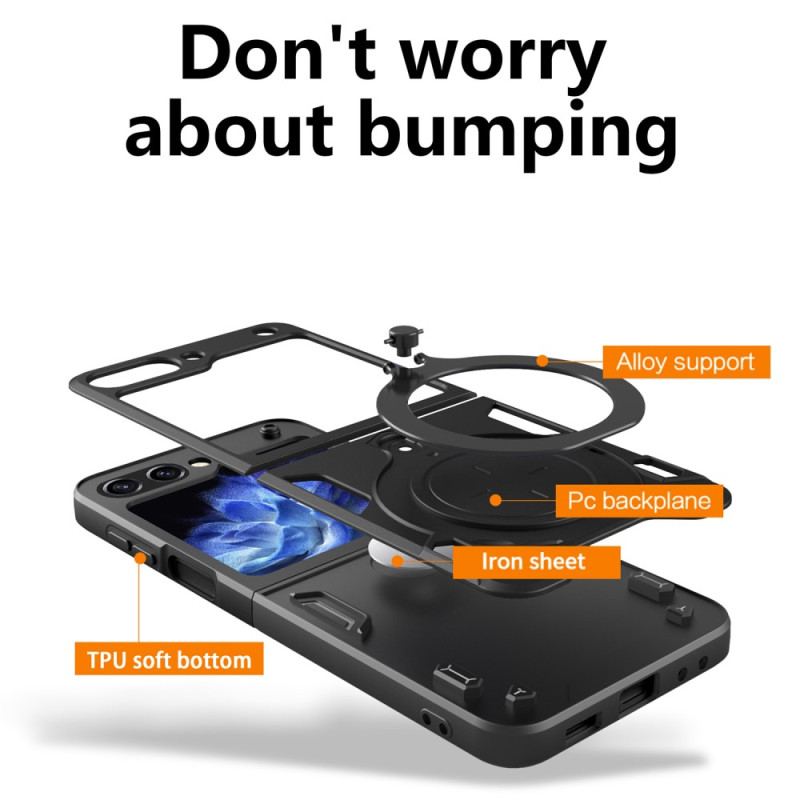 Futerały Samsung Galaxy Z Flip 5 Etui Na Telefon Zintegrowany Pierścień Podtrzymujący