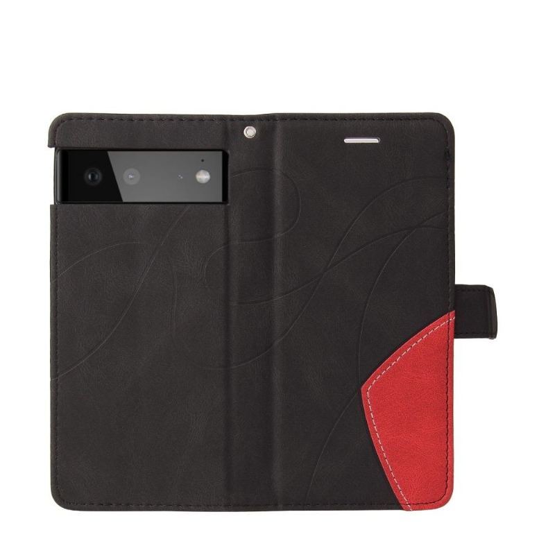 Etui Folio do Google Pixel 6 Pro Bicolor Artystyczny