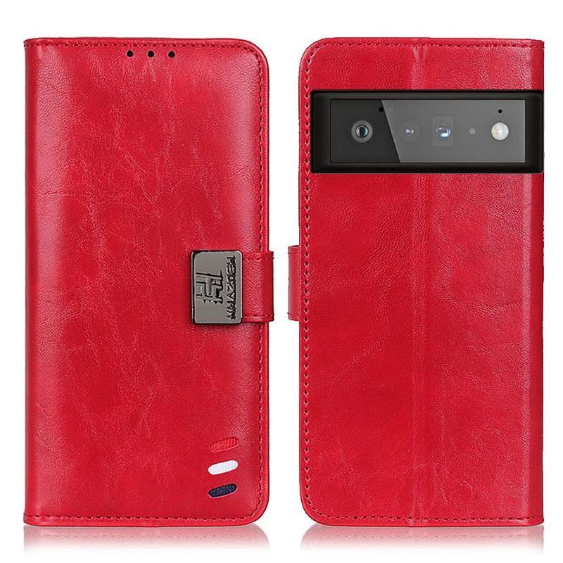 Etui Folio do Google Pixel 6 Pro Khazneh Retro Tricolor