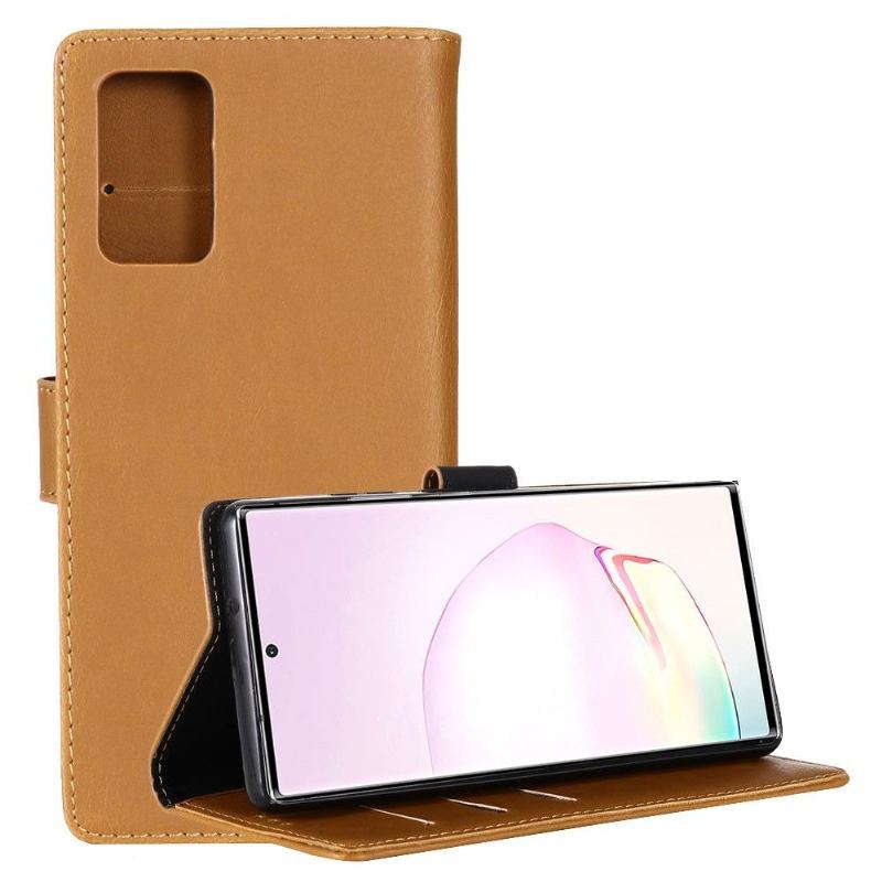 Etui do Samsung Galaxy Note 20 Ultra Obrzeża Etui Folio Retro Skórzany Efekt